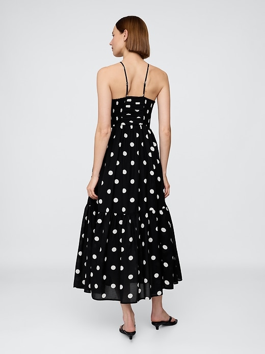 Image number 2 showing, Shirred Bodice Halter Maxi Dress