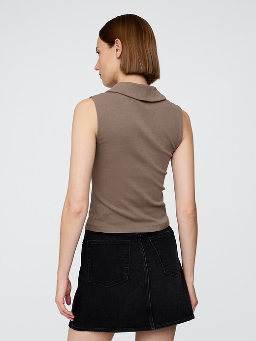 Image number 3 showing, Modern Polo Crop Tank Top