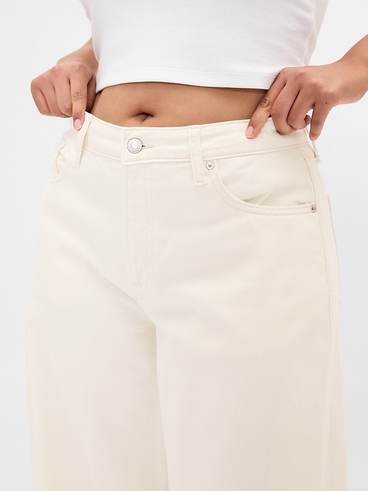 Image number 6 showing, Curvy Mid Rise UltraSoft Baggy Jeans