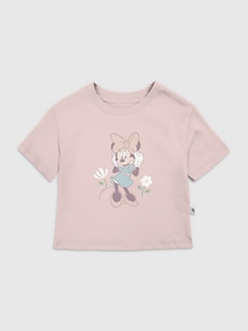 Toddler Minnie Mouse Flowers Graphic T-Shirt
