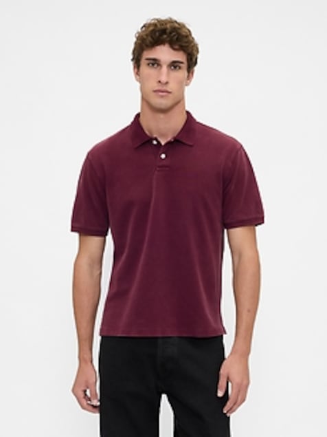 Relaxed Pique Polo Shirt