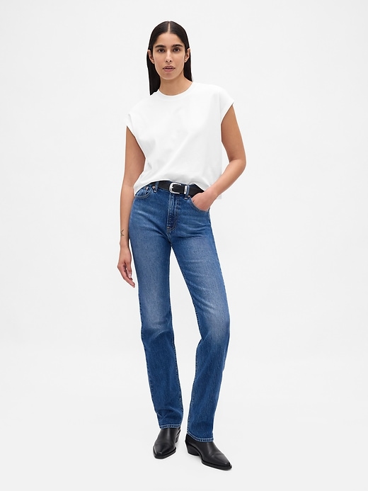 Image number 2 showing, Supima® Cotton Relaxed Crop T-Shirt