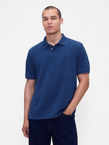 Relaxed Pique Polo Shirt