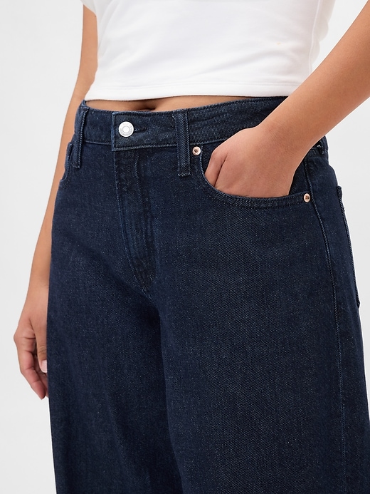 Image number 6 showing, Curvy Mid Rise UltraSoft Baggy Jeans