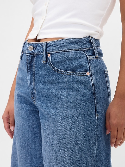 Image number 6 showing, Curvy Mid Rise UltraSoft Baggy Jeans