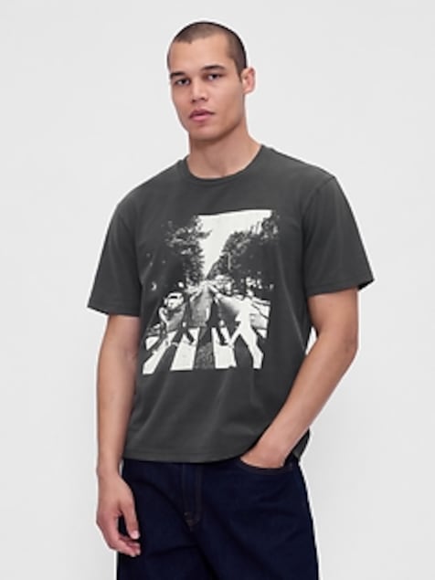 The Beatles Relaxed Graphic T-Shirt