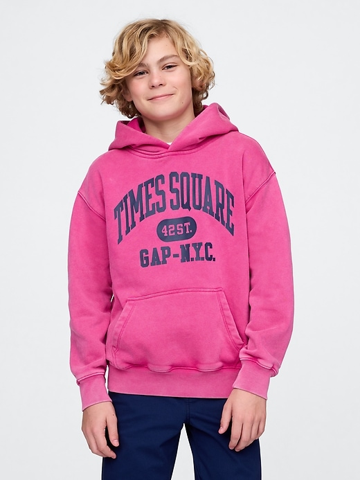 Image number 2 showing, Kids VintageSoft NYC Times Square Hoodie