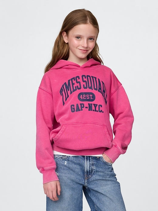 Image number 3 showing, Kids VintageSoft NYC Times Square Hoodie