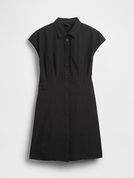 Image number 5 showing, Poplin Seamed Shirtdress