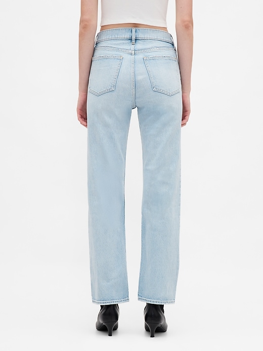 Image number 4 showing, High Rise '90s Straight Crop Jeans