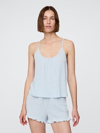 Linen-Blend PJ Cami