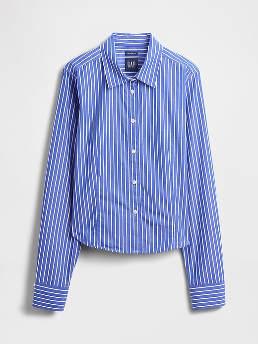 Image number 4 showing, Organic Cotton Fitted Crop Shirt