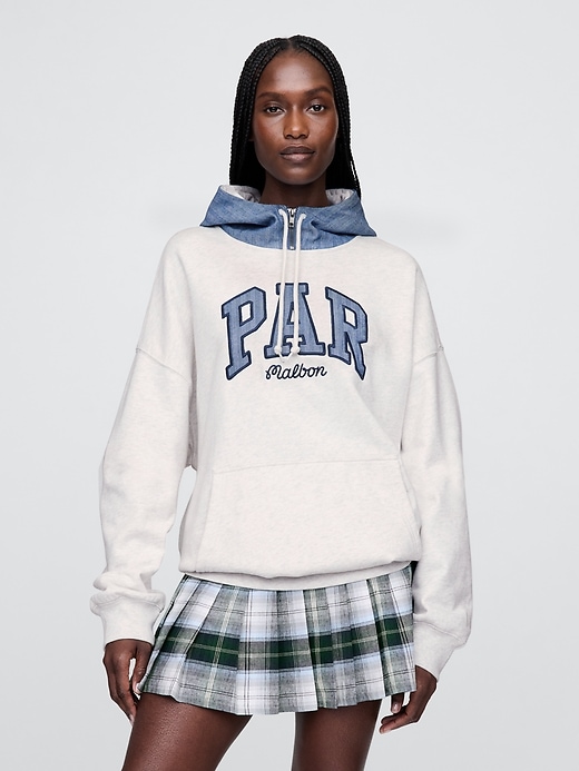 Image number 1 showing, Gap × Malbon Heavyweight French Terry Logo Hoodie