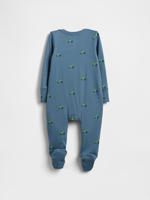 Image number 2 showing, Baby First Favorites Organic Cotton Footed One-Piece