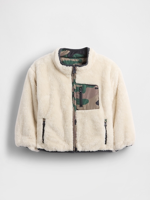Image number 1 showing, Baby & Toddler Lightweight Sherpa Reversible Jacket