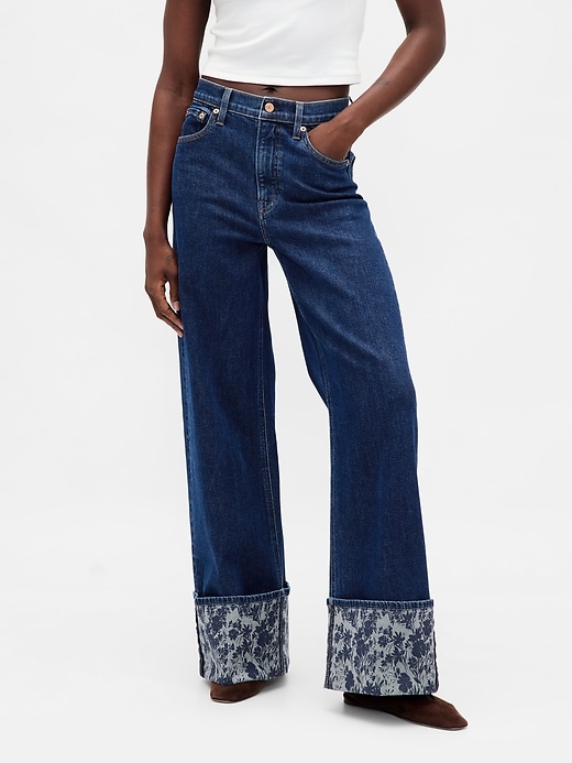 Image number 2 showing, High Rise Stride Wide-Leg Jeans