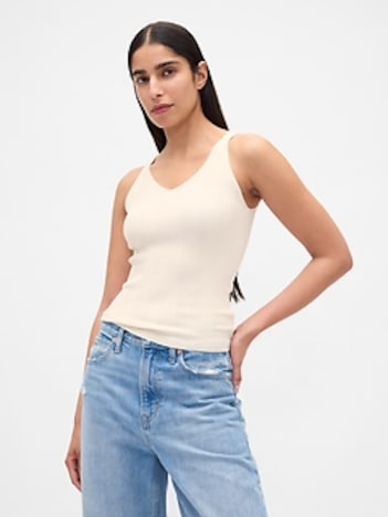 Rib Sweater Tank Top