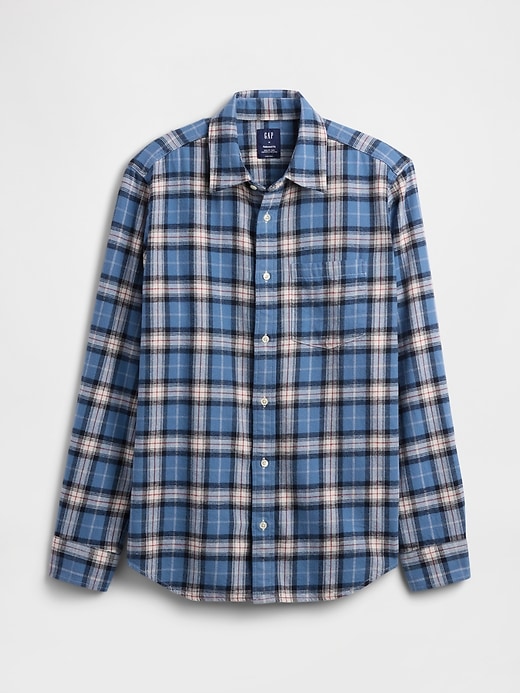 Image number 5 showing, Organic Cotton Relaxed Flannel Shirt