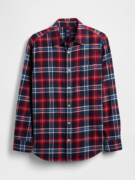 Image number 5 showing, Organic Cotton Relaxed Flannel Shirt