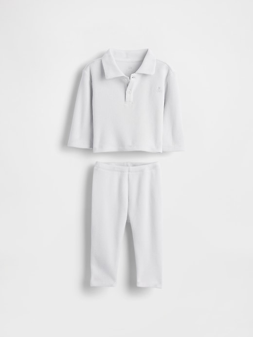 Image number 1 showing, Baby Softspun Waffle Outfit Set