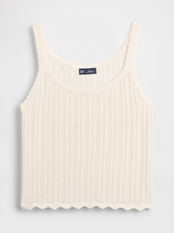 100% Cotton Pointelle Tank Top