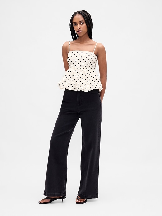 Image number 2 showing, Poplin Bubble Top