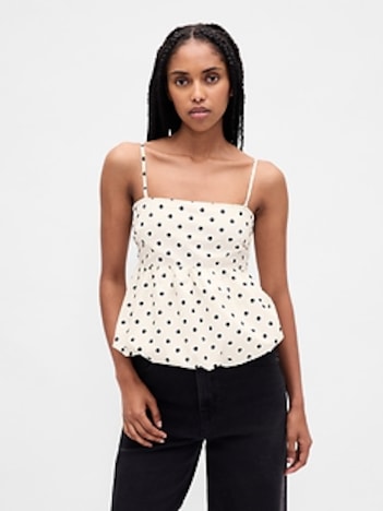 Poplin Bubble Top