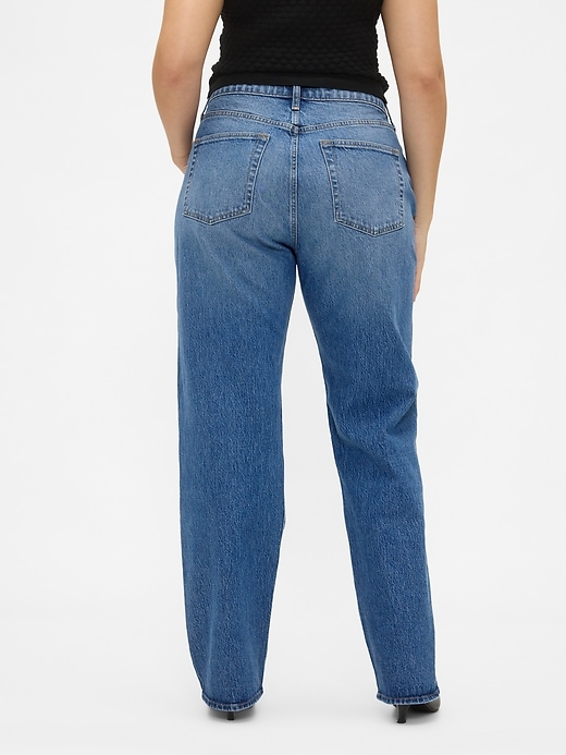 Image number 6 showing, High Rise Relaxed Straight Jeans