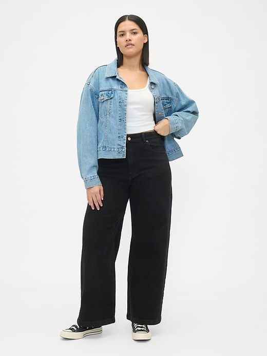 Image number 5 showing, Sky High Rise Stride Wide-Leg Jeans