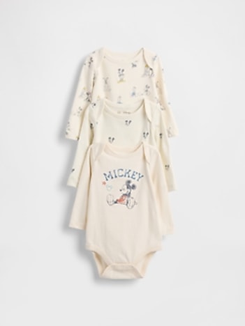 Gap × Disney Baby Organic Cotton Bodysuit (3-Pack)