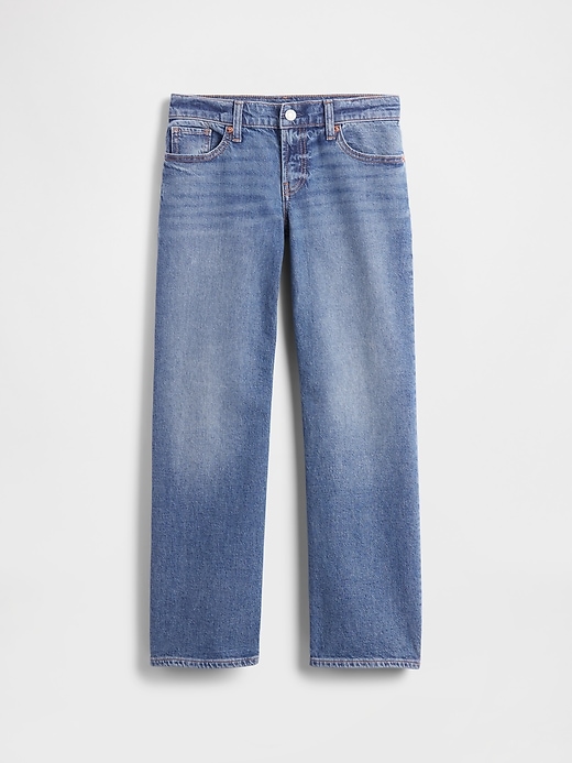 Image number 2 showing, Kids Low Rise Relaxed Straight Jeans