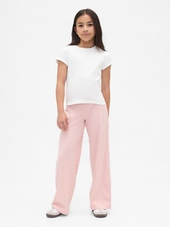 Kids Wide-Leg Foldover Leggings
