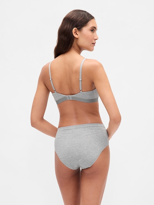 Image number 2 showing, Organic Stretch Cotton High Rise Bikini