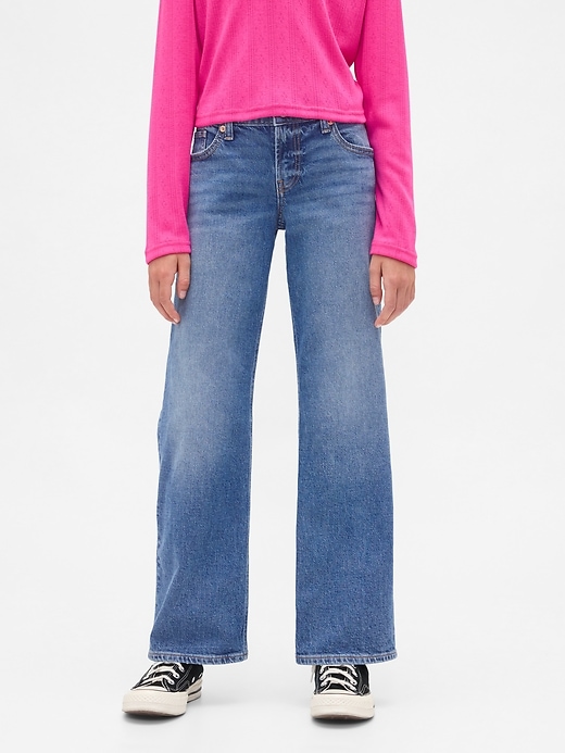 Image number 3 showing, Kids Low Rise Relaxed Straight Jeans