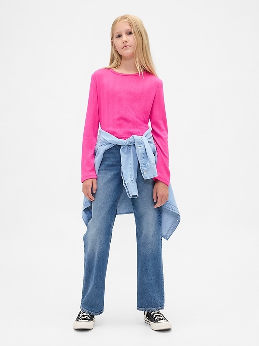 Image number 1 showing, Kids Low Rise Relaxed Straight Jeans