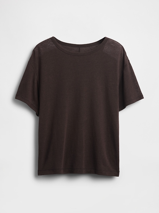 Image number 4 showing, Linen-Blend T-Shirt