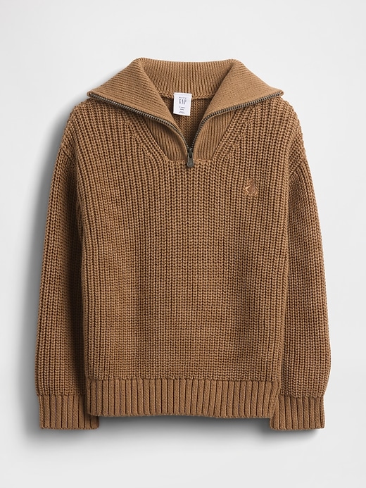 Image number 1 showing, Baby & Toddler Quarter-Zip Sweater