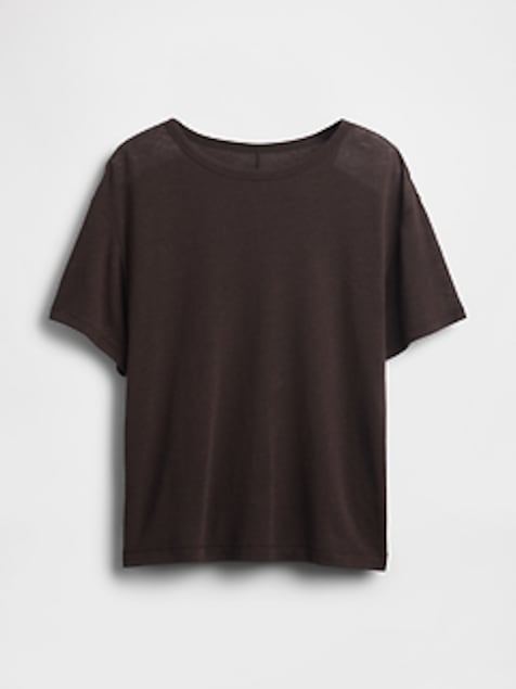 Linen-Blend T-Shirt