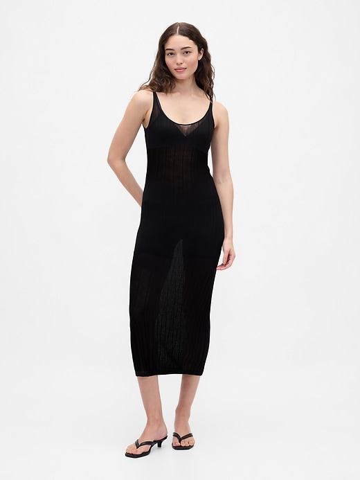Image number 1 showing, Gap × BÉIS Sheer Midi Dress