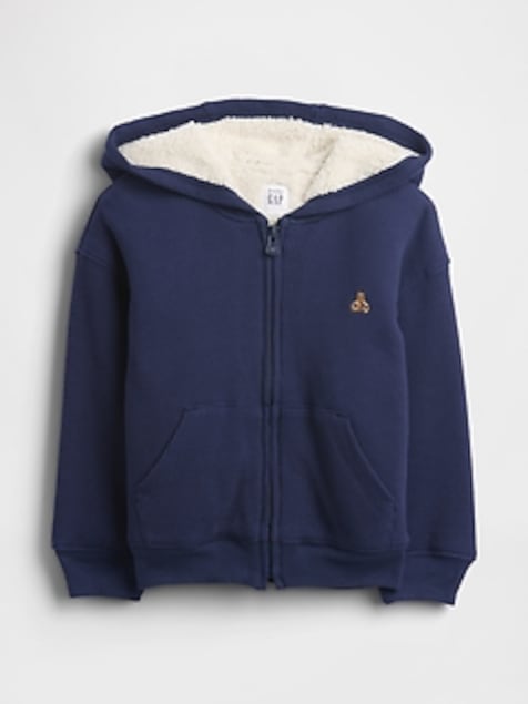 Baby & Toddler Sherpa-Lined Thermal Zip Hoodie