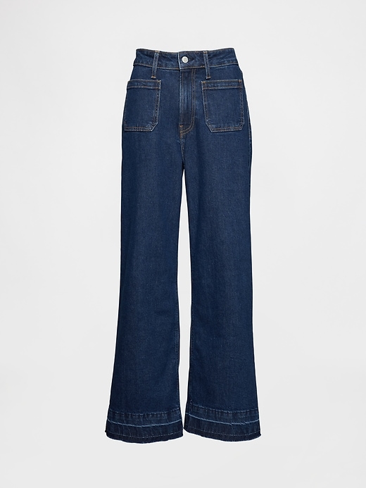 Image number 5 showing, Curvy High Rise Stride Wide-Leg Ankle Jeans