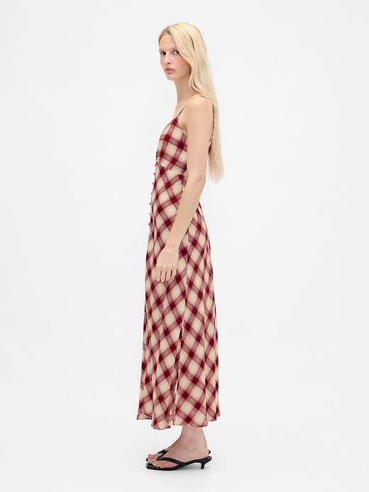 Image number 3 showing, Button-Front Cami Maxi Dress