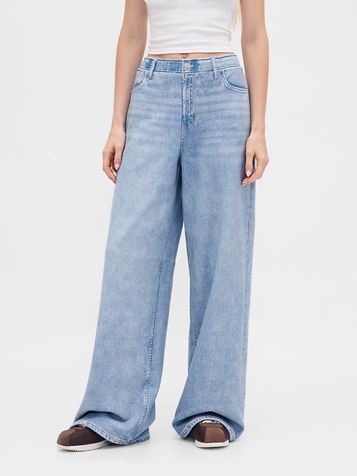 Image number 2 showing, Printed Knit Baggy Jeans