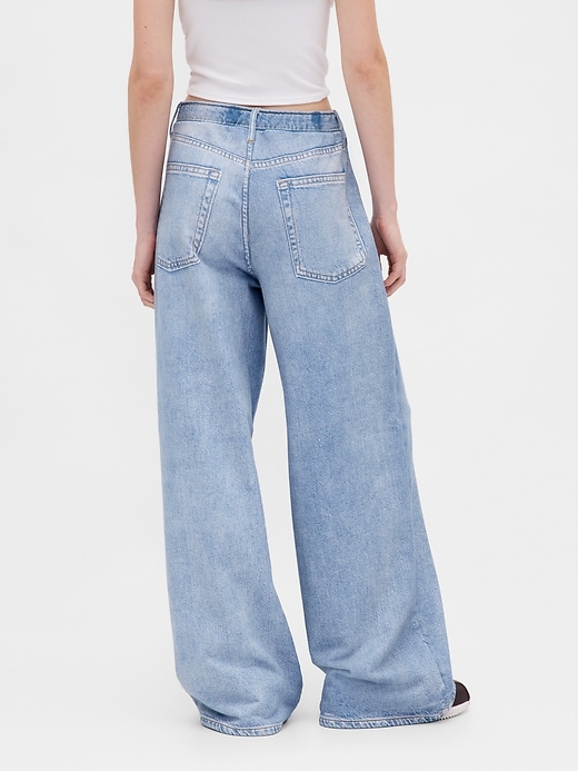 Image number 4 showing, Printed Knit Baggy Jeans