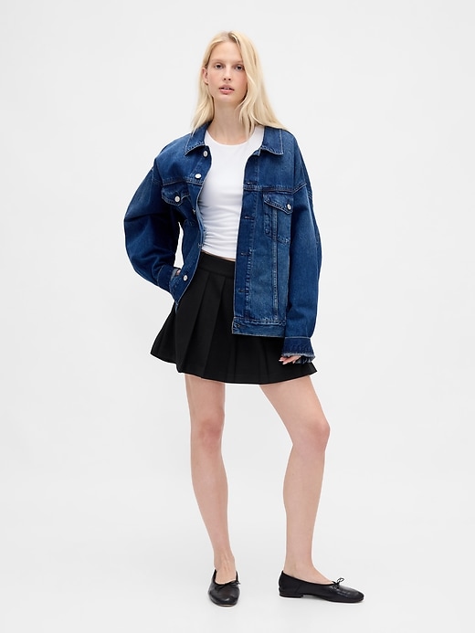 Image number 1 showing, Pleated Mini Skort