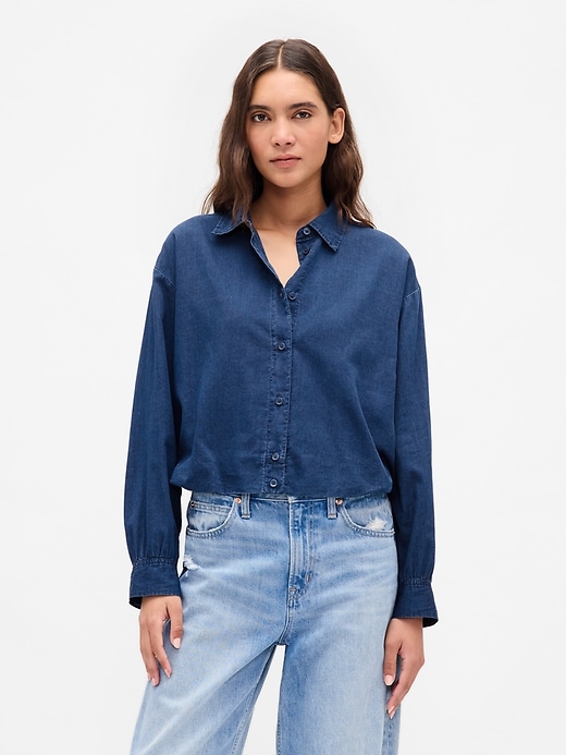 Image number 1 showing, Bubble Hem Shirt