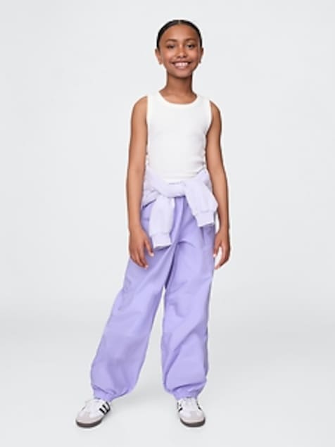 Kids Poplin Baggy Joggers
