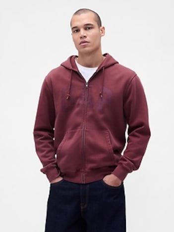 VintageSoft Arch Logo Full-Zip Hoodie