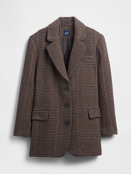 Image number 5 showing, Oversized Wool-Blend Blazer