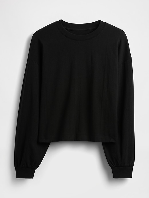 Image number 5 showing, Organic Cotton VintageSoft Heavyweight Crop Sweatshirt